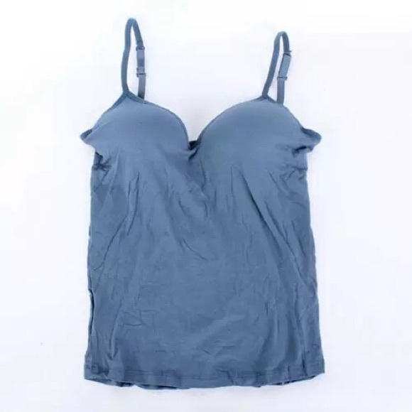 Tank top padded camisole push up built in white blue purple nude - Picture 1 of 15